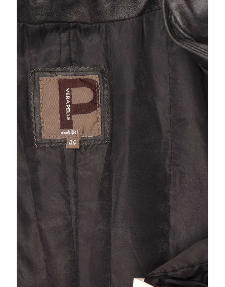 Conbipel Γυναικείο Δερμάτινο Παλτό IT 44 Medium Black Leather