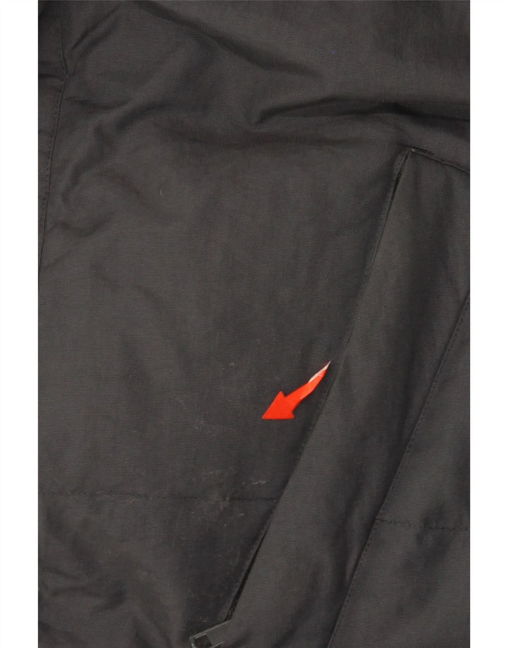 Gazzarrini Ανδρικό παλτό με κουκούλα UK 42 XL Μαύρο Πολυαμίδιο