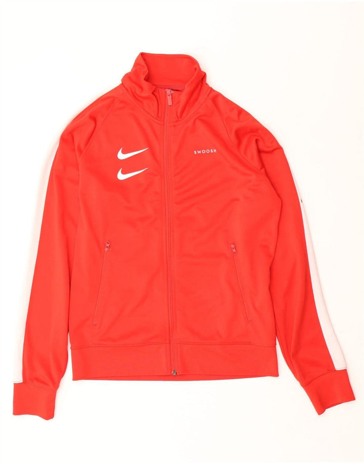 Μπουφάν Nike Swoosh Graphic αθλητική φόρμα Nike Small Red Colourblock