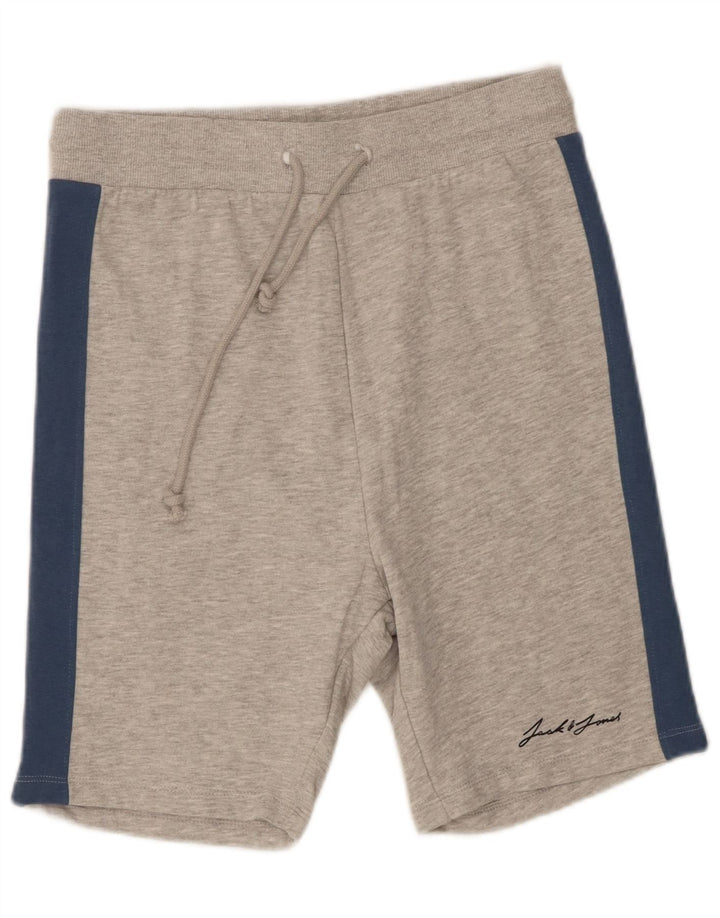 Ανδρικό αθλητικό σορτς Jack & Jones από βαμβακερό μικρό γκρι χρώμα
