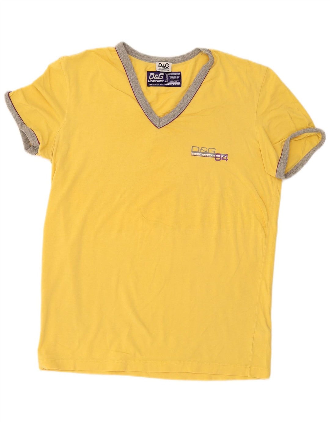 Ανδρικό T-Shirt Dolce & Gabbana Top Large Yellow