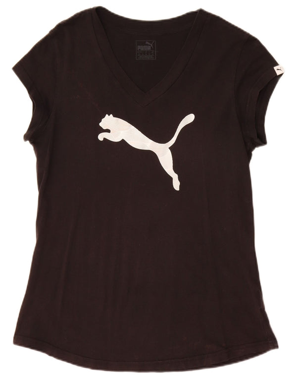 Γυναικείο γραφικό μπλουζάκι Puma Top UK 14 Large Black