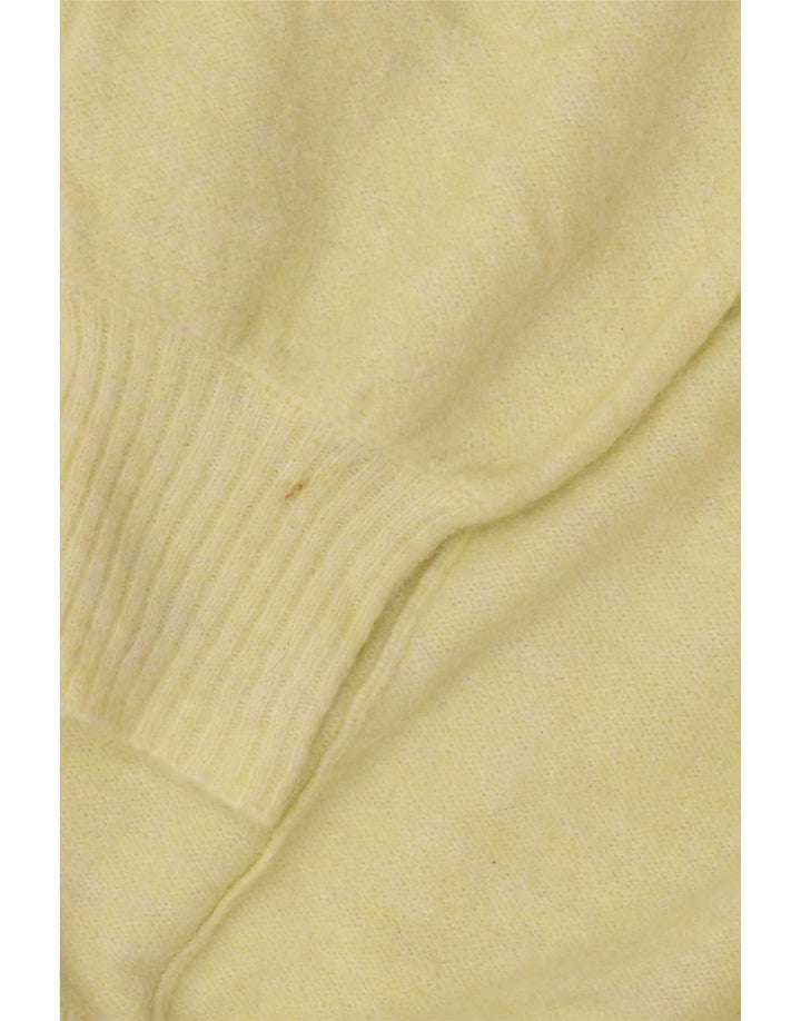 White Stuff Womens Oversized Open Cardigan πουλόβερ UK 12 Medium Yellow