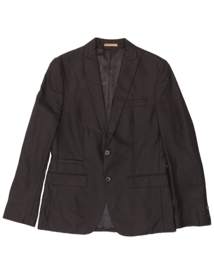 Zara Ανδρικό σακάκι μπλέιζερ με 2 κουμπιά EU 50 Medium Black Pinstripe