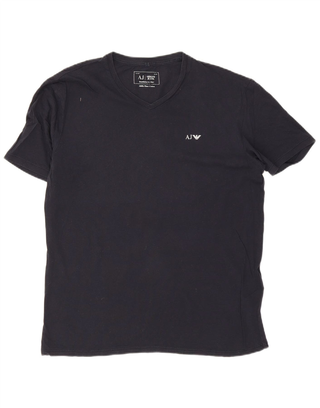 Armani Jeans Ανδρικό T-Shirt Top Large Navy Blue Cotton