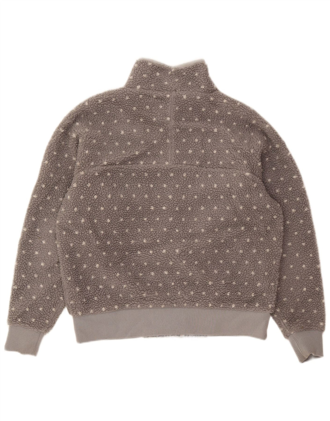 Patagonia Γυναικείο Fleece Jacket UK 16 Large Grey Spotted Polyester