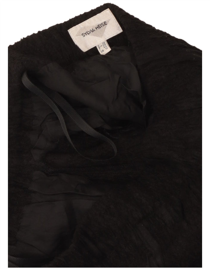 Sylvia Heise Γυναικεία Maxi Φούστα UK 12 Medium W28 Μαύρη βισκόζη