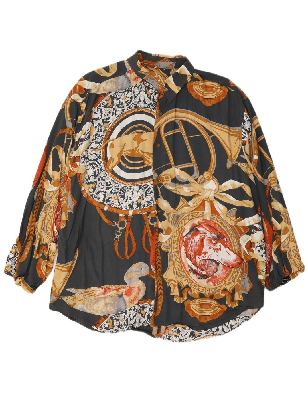 Vintage Ανδρικό Πουκάμισο Μεγάλο Πολύχρωμο Paisley Viscose