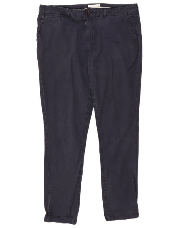 White Stuff Ανδρικό Slim παντελόνι Chino UK 14 Μεγάλο W37 L28 Navy Blue βαμβακερό