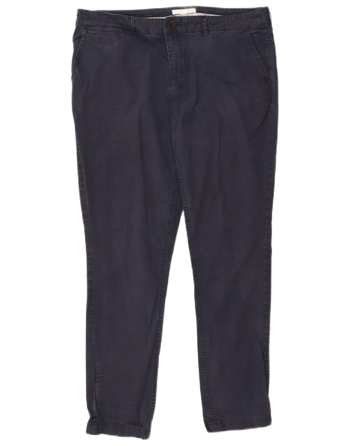 White Stuff Ανδρικό Slim παντελόνι Chino UK 14 Μεγάλο W37 L28 Navy Blue βαμβακερό