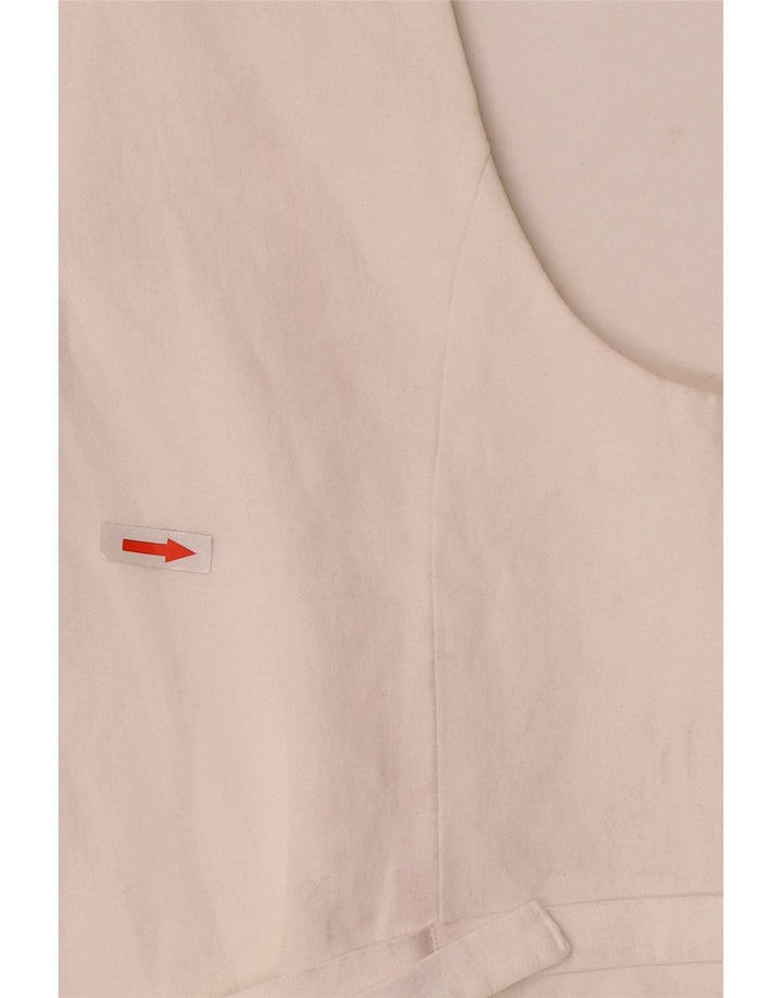 Zara Γυναικείο Γιλέκο UK 10 Small White Viscose