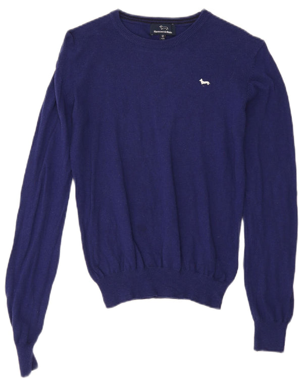 Harmont & Blaine Girls Boat Neck Jumper πουλόβερ 9-10 ετών Navy Blue Cotton