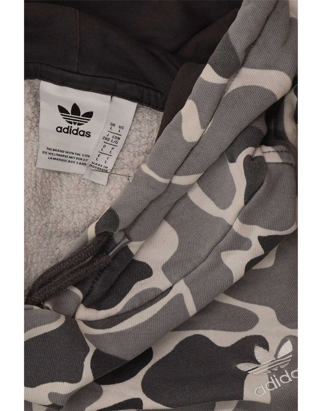 Adidas Ανδρικό Hoodie Jumper Μεγάλο Γκρι Καμουφλάζ