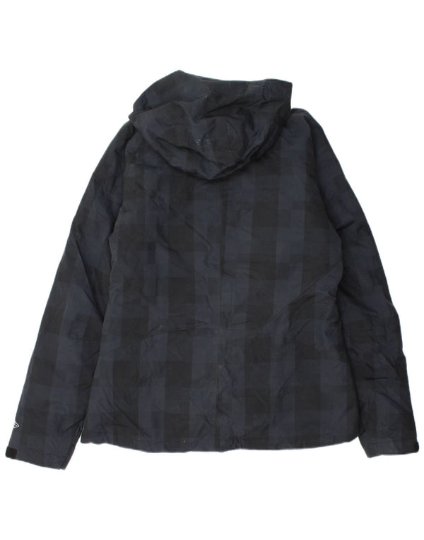 Γυναικείο τζάκετ Columbia Omni-Heat Windbreaker UK 14 Medium Black Check Nylon
