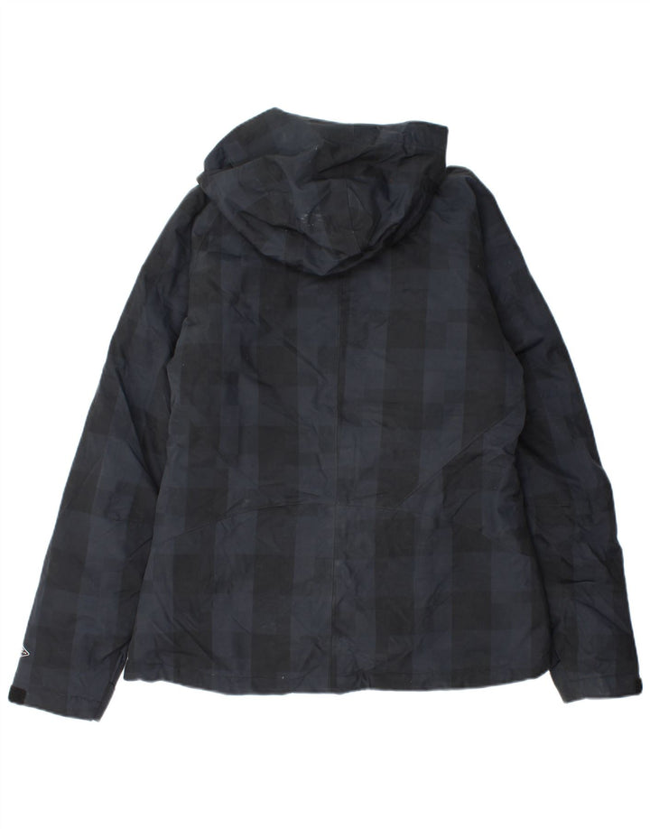 Γυναικείο τζάκετ Columbia Omni-Heat Windbreaker UK 14 Medium Black Check Nylon
