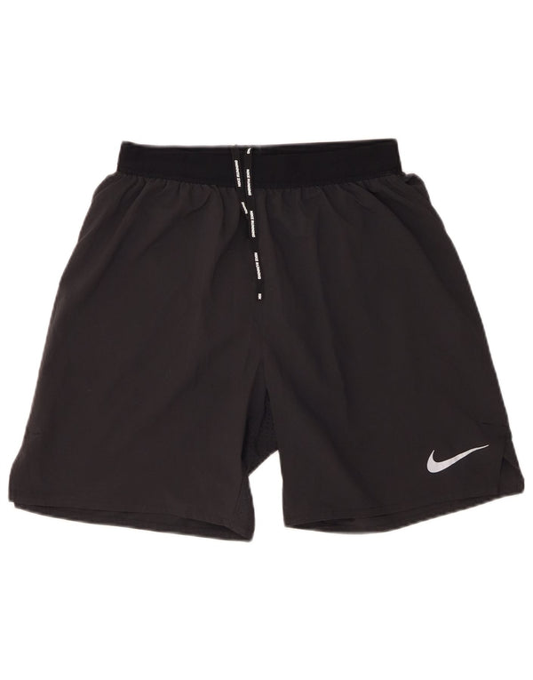 Ανδρικό αθλητικό σορτς Nike Dri Fit, μικρό μαύρο πολυεστέρα