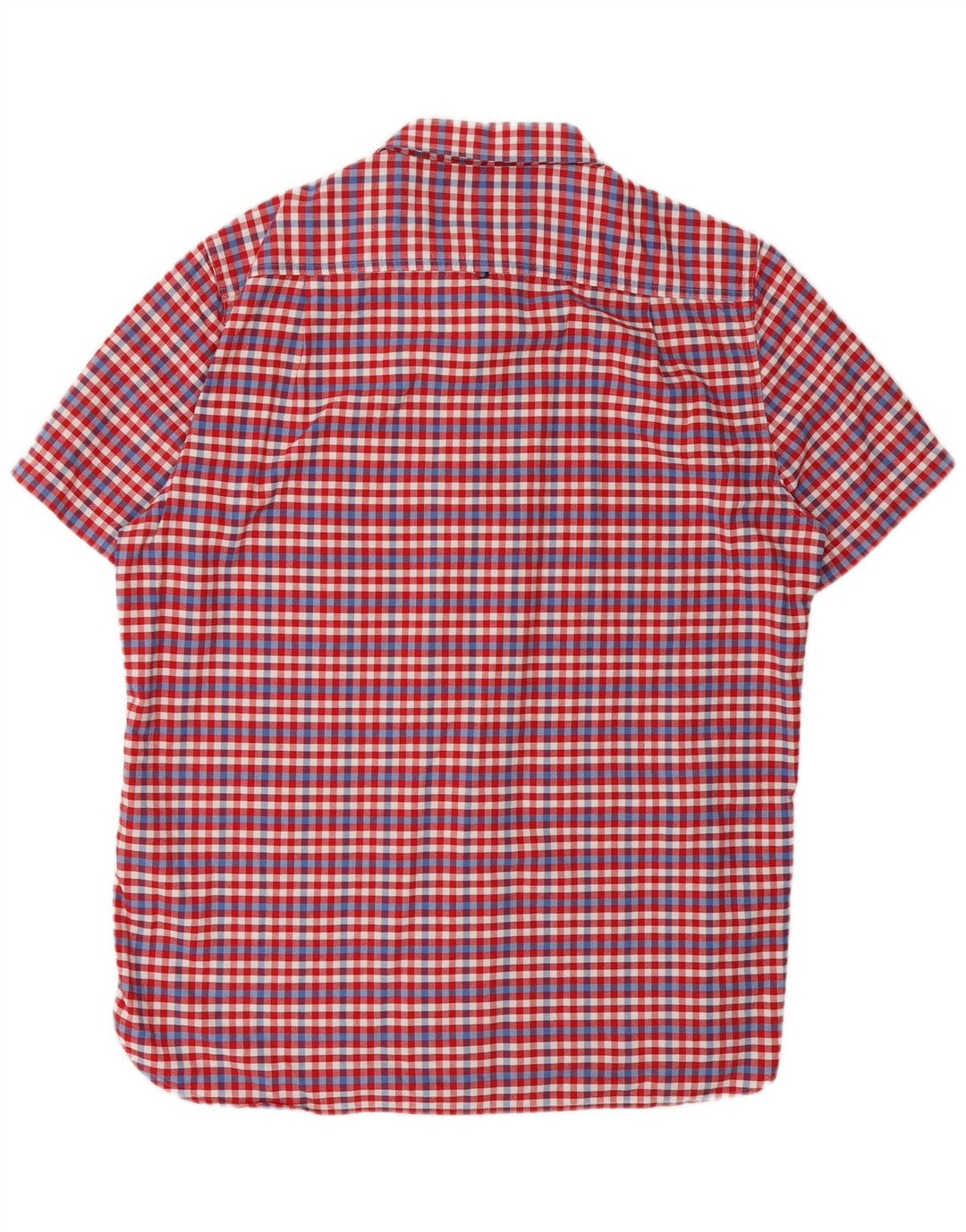 Ανδρικό κοντομάνικο πουκάμισο SUPERDRY 2XL Κόκκινο βαμβακερό καρό