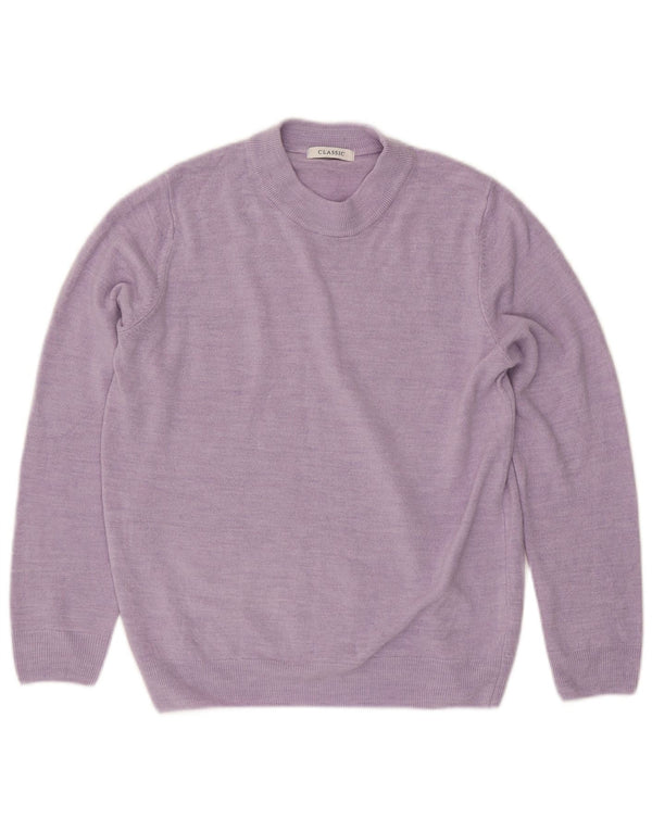 Marks & Spencer Γυναικείο πουλόβερ με λαιμόκοψη UK 16 Large Purple