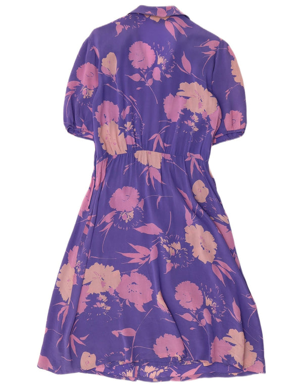Γυναικείο φόρεμα Albinea A-Line UK 16 Large Purple Floral Acetate
