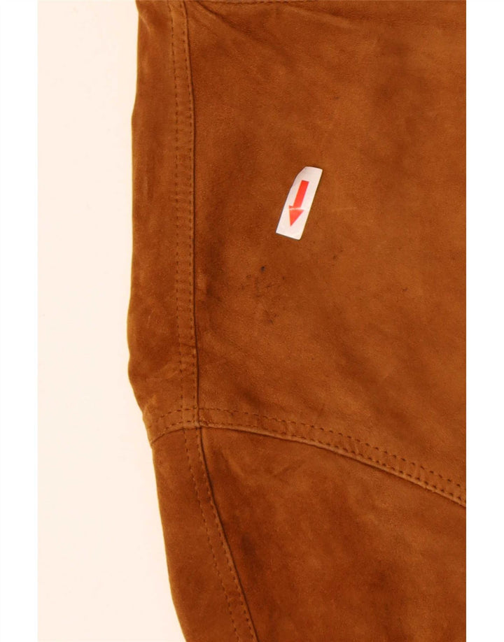Vintage Ανδρικό Suede Bomber Jacket IT 54 2XL Beige