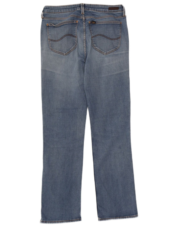 Lee Womens Marion Straight Jeans W31 L31 Blue Cotton