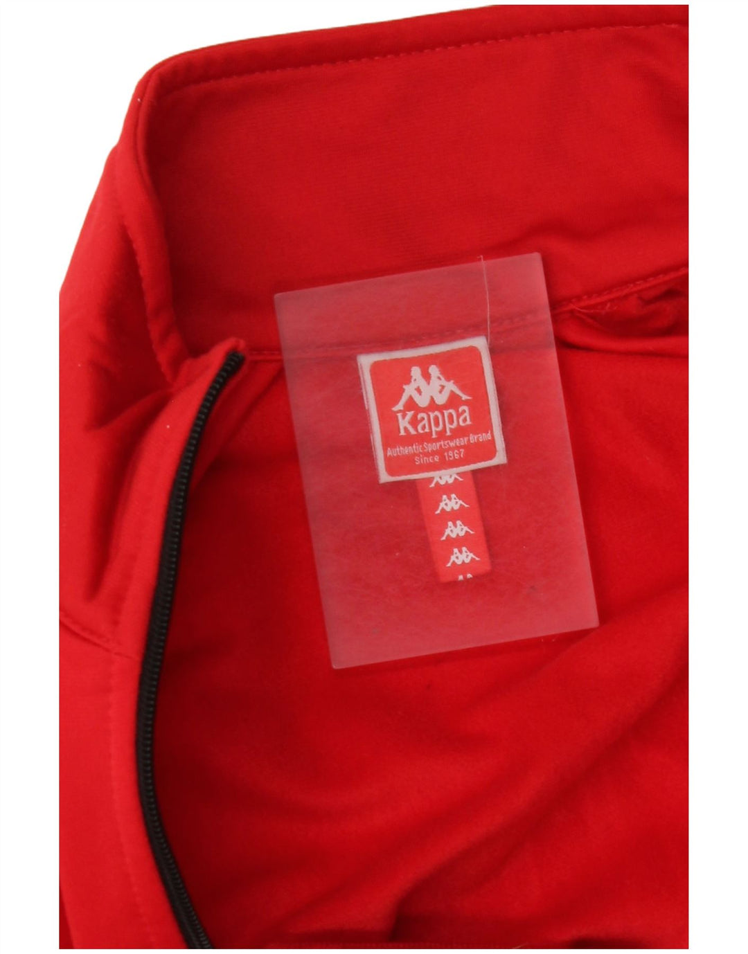 KAPPA Γυναικεία αθλητική φόρμα γραφικών Top Jacket UK 10 Small Red Colourblock