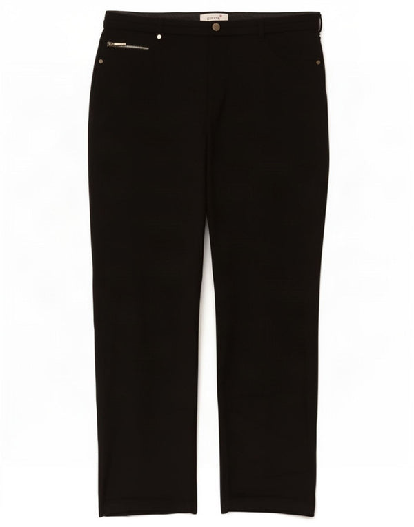 Marks & Spencer Women Per Una Casual Παντελόνι UK 14 Large W32 L27 Black