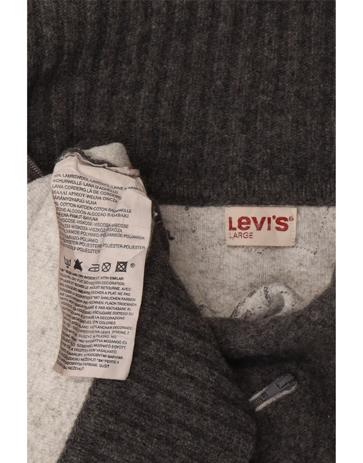 Γυναικεία ζακέτα LEVI'S UK 14 Large Grey Lambswool