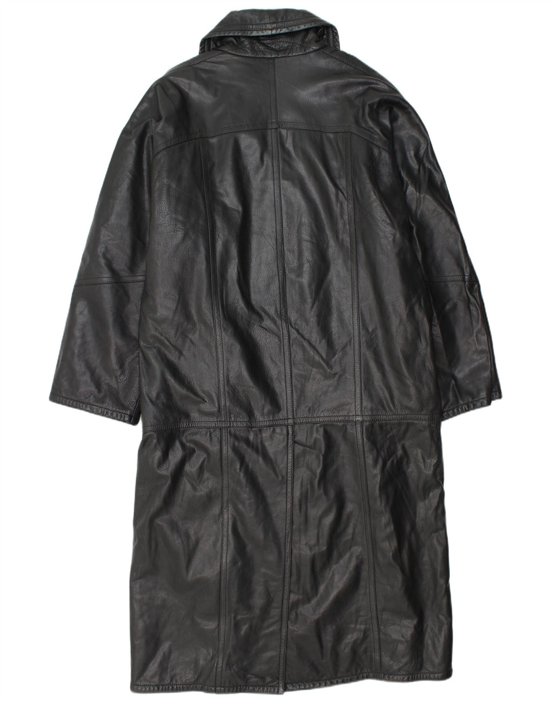 Vittorio Forti Ανδρικό Δερμάτινο Παλτό IT 48 Μεσαίο Μαύρο