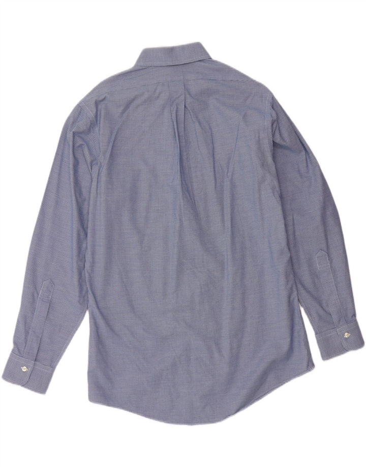 BROOKS BROTHERS Ανδρικό πουκάμισο Slim Fit Μέγεθος 15 1/2 Medium Blue Houndstooth