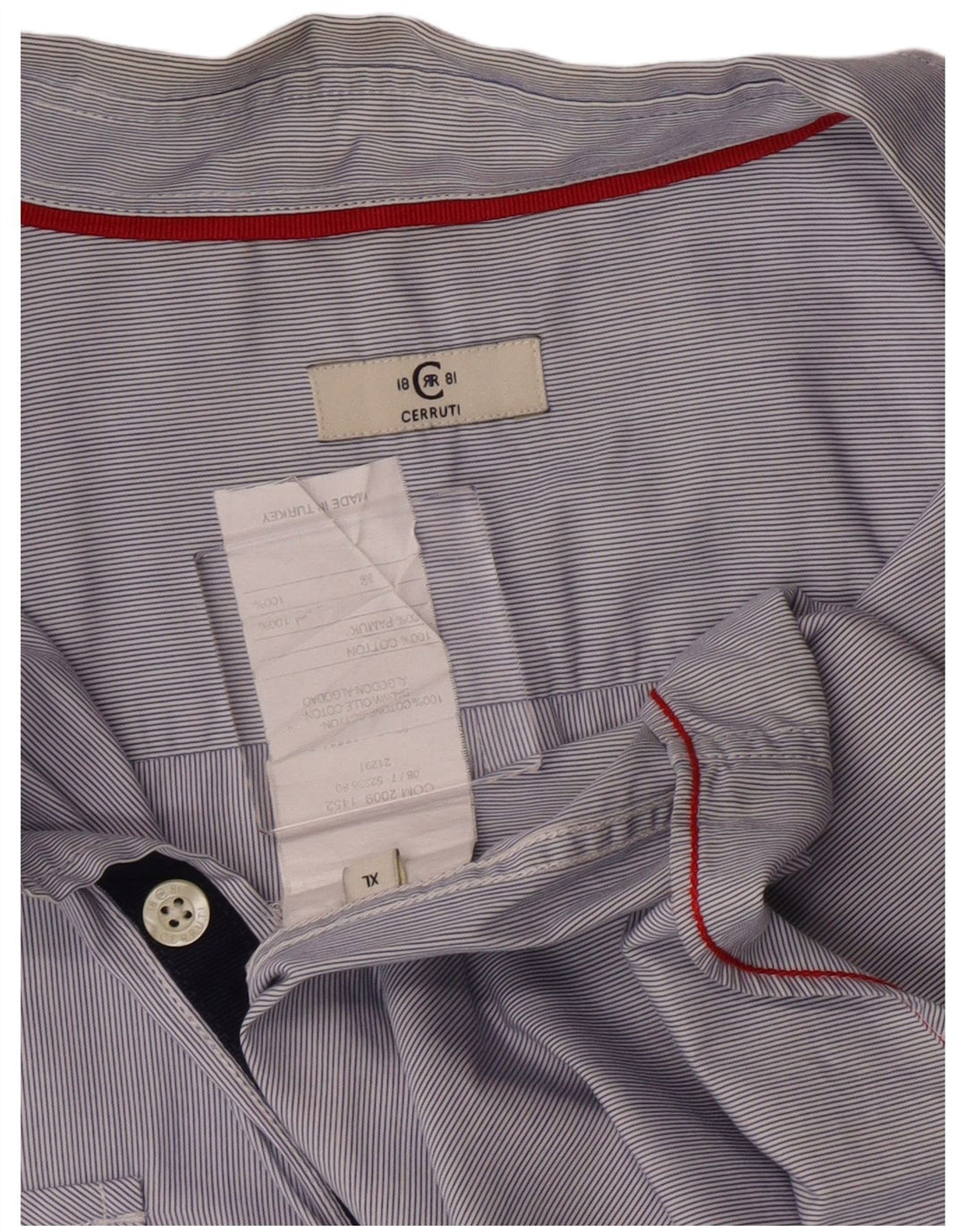 Ανδρικό πουκάμισο Cerruti 1881 XL Μπλε βαμβακερό ρίγες