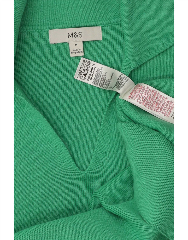 Marks & Spencer Γυναικείο Πόλο Μπλουζάκι UK 12 Μεσαίο πράσινο βαμβακερό