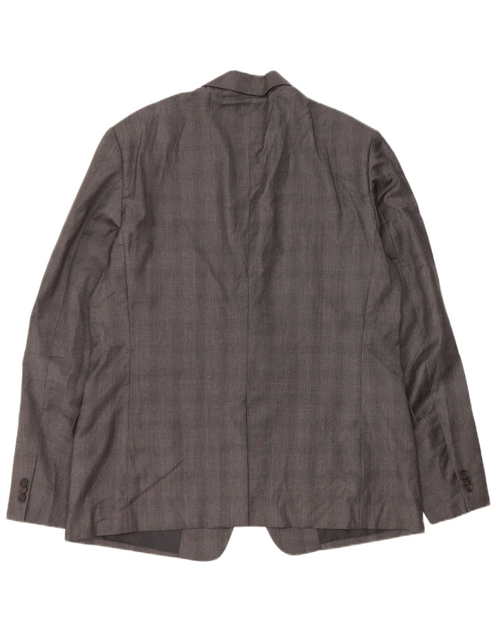 Prada Ανδρικό μπουφάν σακάκι με 2 κουμπιά IT 56 2XL γκρι βισκόζη