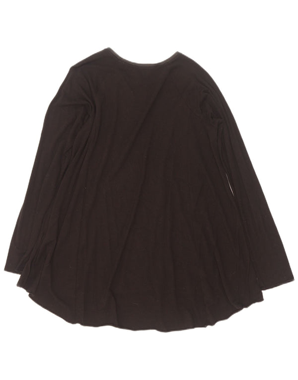 Zara Γυναικείο τοπ Μακρύ μακρυμάνικο UK 14 Medium Black