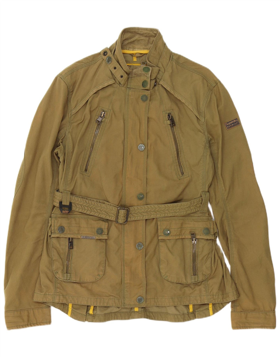 Superdry Γυναικείο Utility Jacket UK 18 XL Khaki Cotton