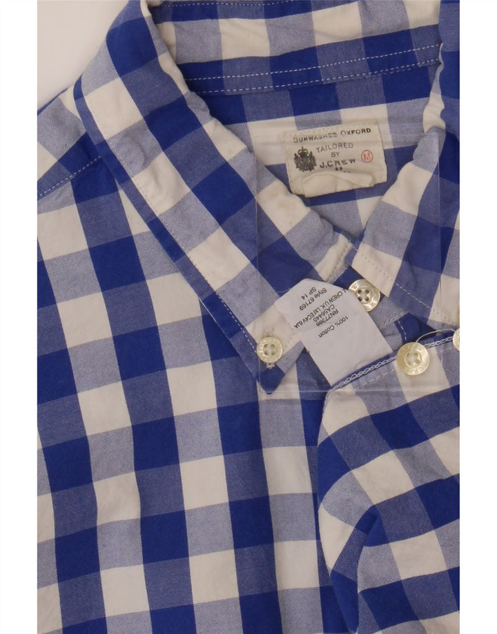 J. CREW Mens Tailored Shirt Medium Blue Gingham Cotton Vintage J. Crew and Second-Hand J. Crew from Messina Hembry 