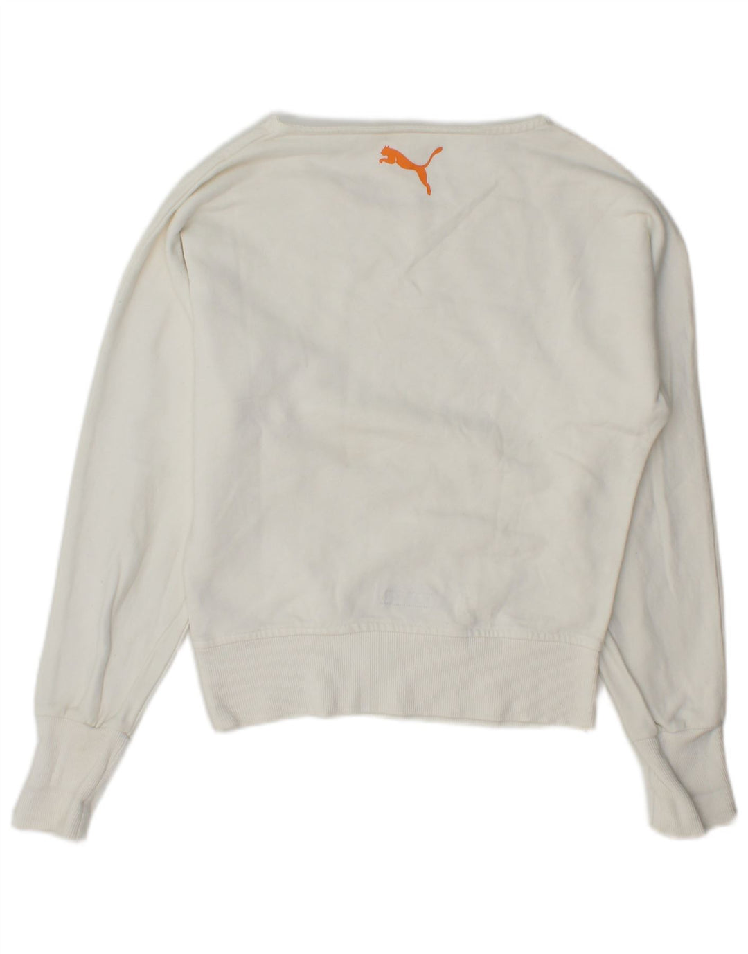 Puma Γυναικείο Γραφικό Φούτερ Jumper UK 6 XS Λευκό