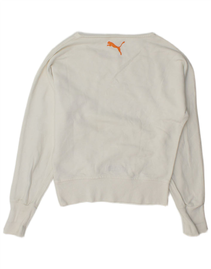 Puma Γυναικείο Γραφικό Φούτερ Jumper UK 6 XS Λευκό