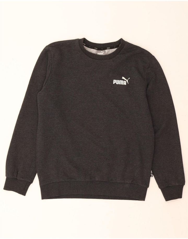 PUMA Mens Sweatshirt Jumper Small Grey Cotton Vintage Puma and Second-Hand Puma from Messina Hembry 