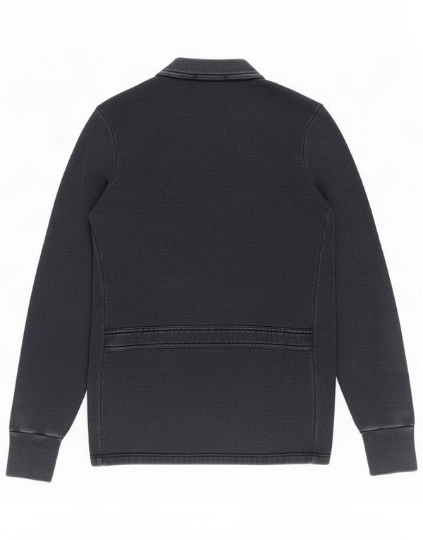 Ralph Lauren Γυναικείο πουλόβερ ζακέτα UK 14 Large Navy Blue Cotton