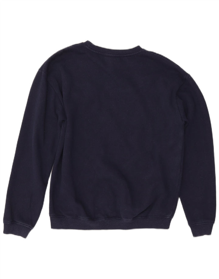 Γυναικείο γραφικό φούτερ ELLESSE Jumper UK 12 Medium Navy Blue Cotton