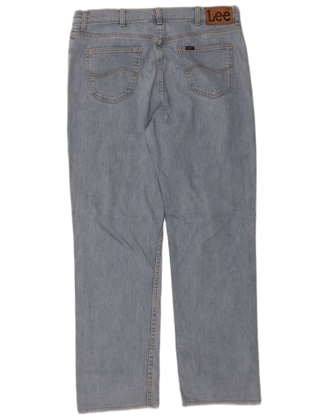 Lee Mens Brooklyn Straight Jeans W38 L31 Blue Cotton