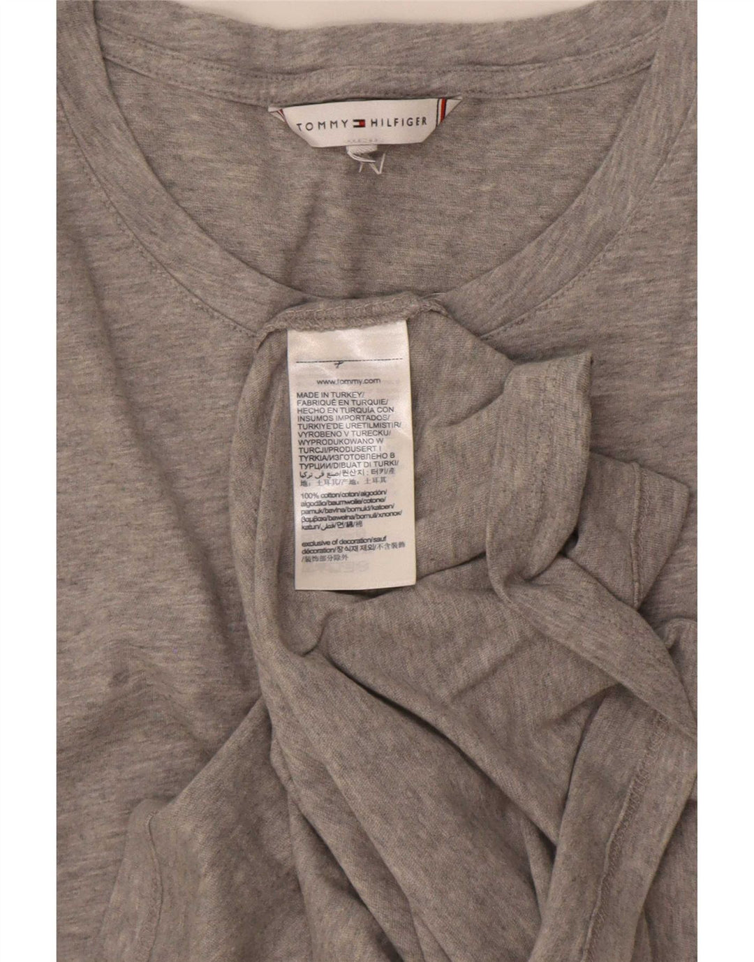 Ανδρικό T-Shirt Tommy Hilfiger Top Μεσαίο γκρι βαμβακερό