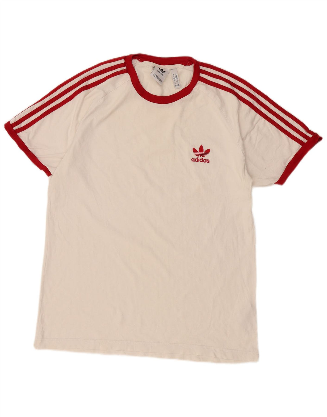 Ανδρικό T-Shirt Adidas Top Larg off White Βαμβακερό