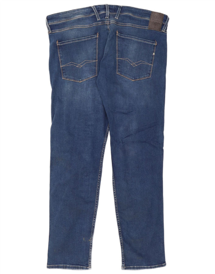 Replay Ανδρικό Slim Jeans W38 L32 Μπλε Βαμβακερό