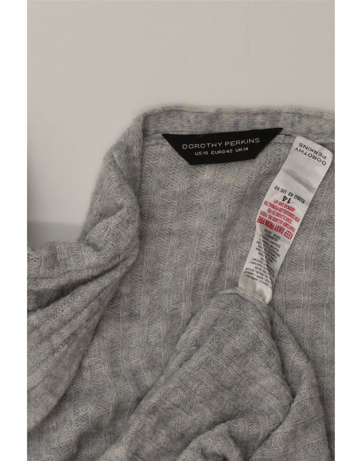 DOROTHY PERKINS Γυναικείο πουλόβερ Longline Cardigan UK 14 Large Grey