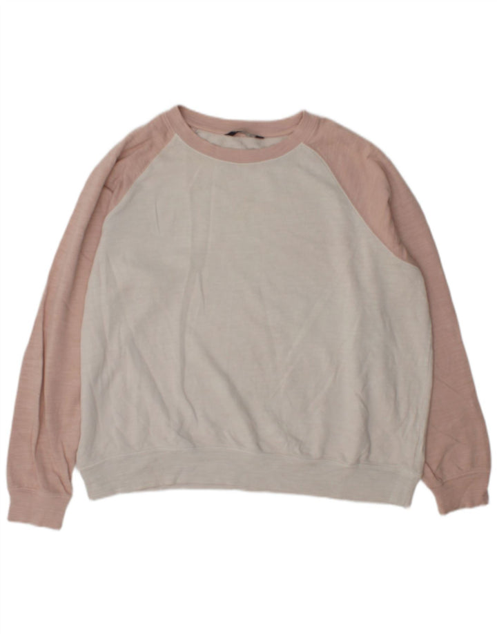 Marks & Spencer Γυναικεία φούτερ Jumper UK 16 Large Off White Colourblock