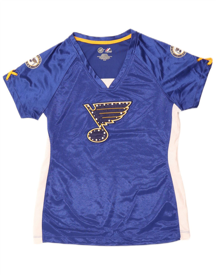 MAJESTIC Γυναικείο γραφικό μπλουζάκι St. Louis Blues Top 10 Small Blue