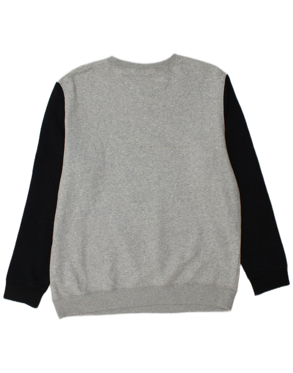 Ανδρικό γραφικό φούτερ CONVERSE Jumper XL Γκρι Colourblock Βαμβακερό