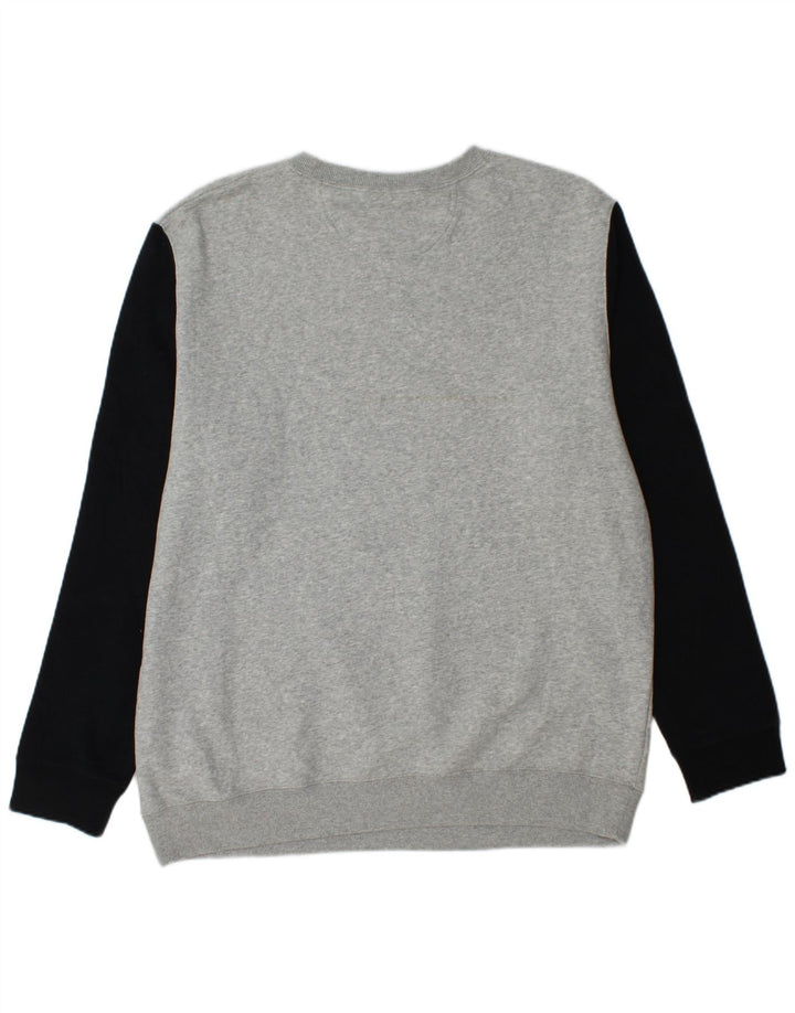 Ανδρικό γραφικό φούτερ CONVERSE Jumper XL Γκρι Colourblock Βαμβακερό